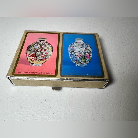 Fine Arts Gallery Of San Diego VTG Congress Playing Cards 2 Deck Complete Vases - Picture 2 of 11